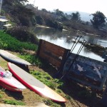 Paddle boards at Back Bay - Los Osos